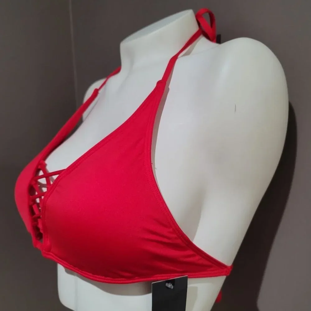 Mossimo Strappy Red Bikini Top - Picture 3 of 7